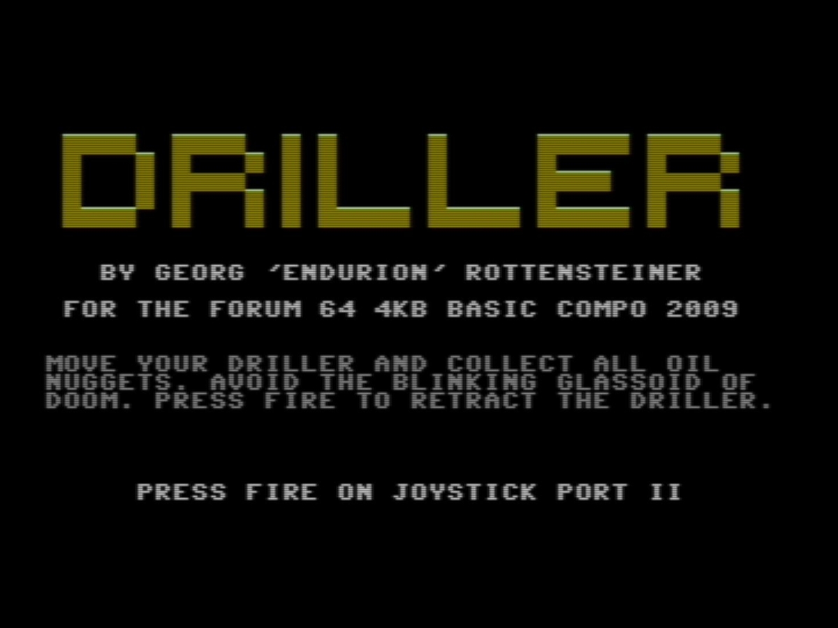 Driller Commodore 64